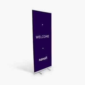 Purple Sanfoi Welcome Banner (Retractable)