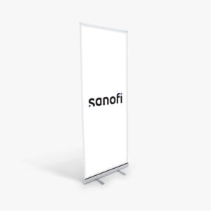 White Sanfoi Logo Banner (Retractable)